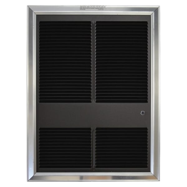 TPI E3321TDRP 3320 1-Phase Fan Forced Standard Wall Heater With In-Built Single Pole Tamperproof Thermostat, 2560 Btu/hr Capacity, 120 VAC, 0.75 kW Power Rating