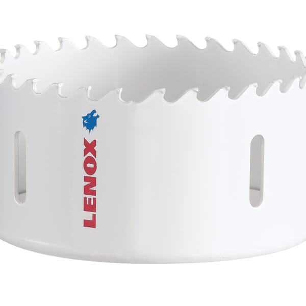 Lenox 3025656CT Multi-Purpose Hole Saw, 3-1/2 in Dia, 1-1/2 in D Cutting, Tungsten Carbide Cutting Edge, 5/8 in Arbor