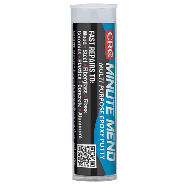 CRC 14071 Minute Mend Non-Flammable Epoxy Putty, 2 oz Stick, Putty Form, Green/White, 1.9