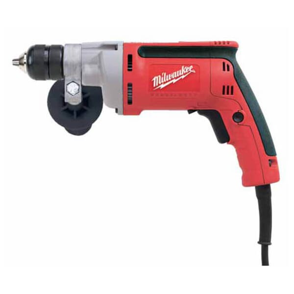 Milwaukee 0201-20 Double Insulated Electric Drill, 3/8 in 2-Sleeve/Keyless Chuck, 120 VAC, 0 to 2500 rpm Speed, 12 in OAL