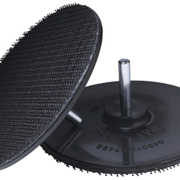 3M 7000120561 Disc Pad Holder, 4 in Dia Pad, Hook and Loop Attachment