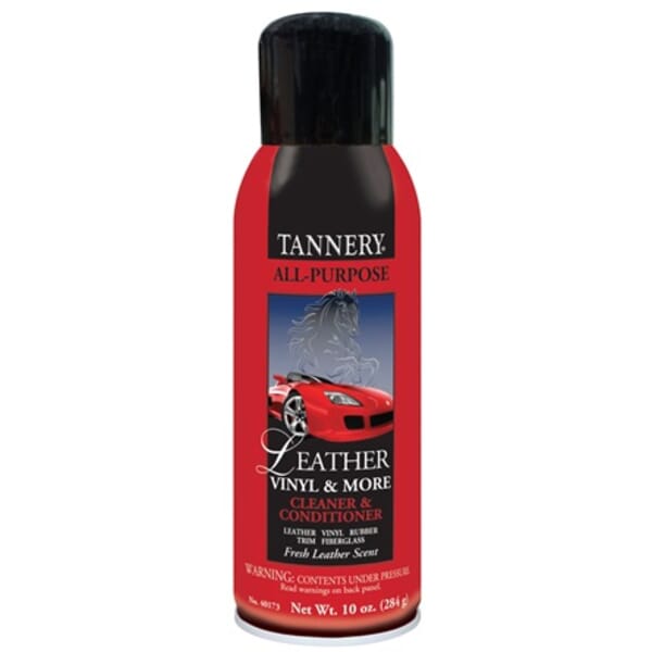 Tannery 40173 Non-Flammable Water Based Revitalizer/Conditioner, 16 oz Aerosol Can, Emulsion, Milky White, Leather