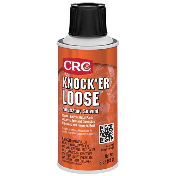 CRC 1003264 Knocker Loose Non-Flammable Penetrating Solvent, 6 oz Aerosol Can, Liquid, Reddish, 0.86