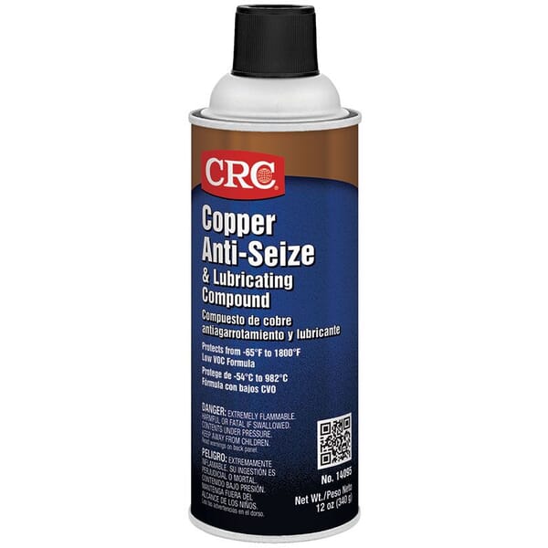 CRC 14095 General Purpose Anti-Seize and Lubricating Compound, 16 oz Aerosol Can, Semi-Solid/Paste Form, 1.07