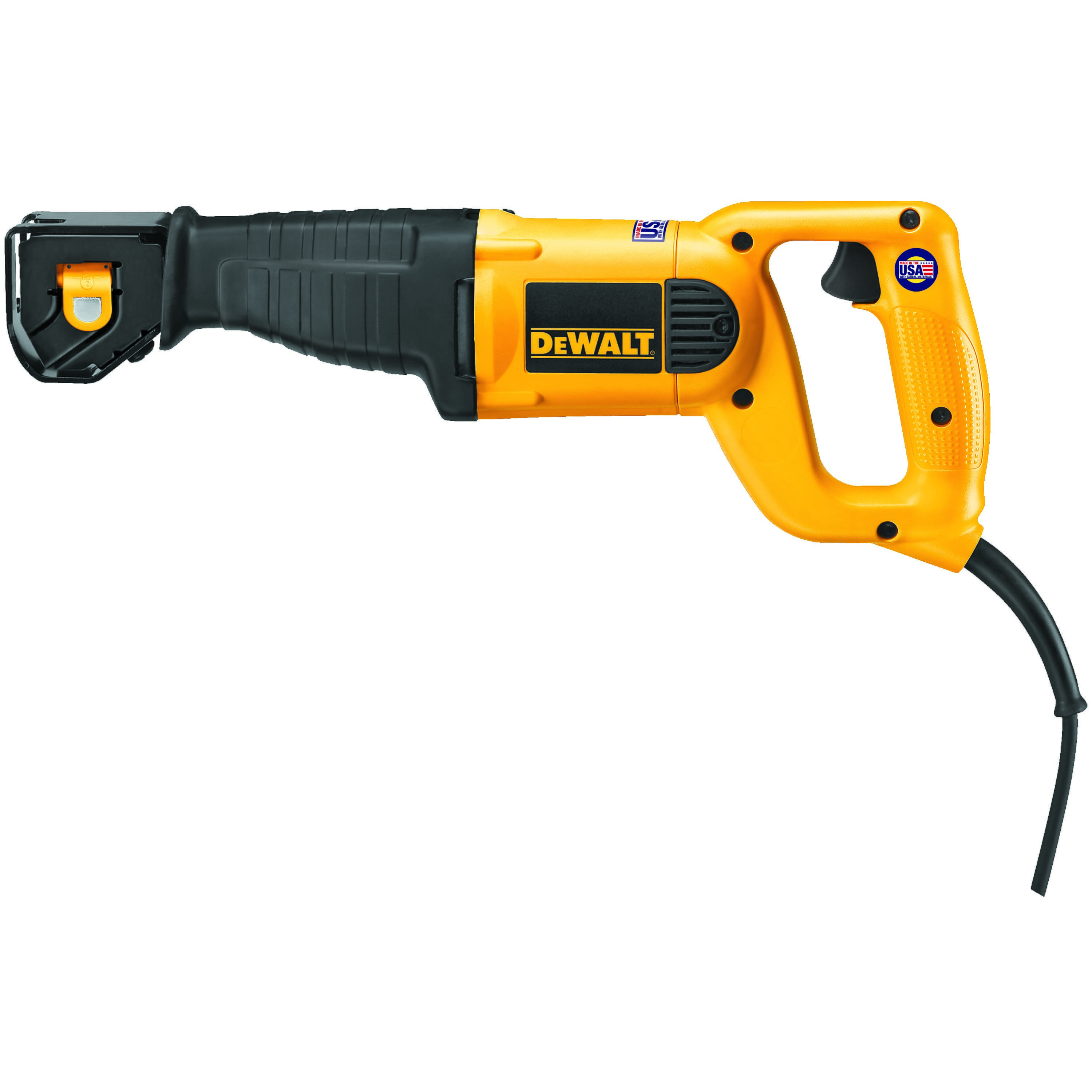 DeWALT DWE304 Corded Reciprocating Saw, 1-1/8 in L, 0 to 2800 spm, 17-1/2 in OAL, Tool Only