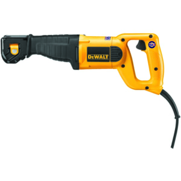 DeWALT DWE304 Corded Reciprocating Saw, 1-1/8 in L, 0 to 2800 spm, 17-1/2 in OAL, Tool Only