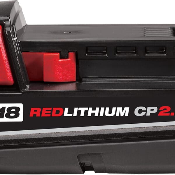 Milwaukee M18 REDLITHIUM 48-11-1820 Compact Rechargeable Cordless Battery Pack, 2 Ah Lithium-Ion Battery, 18 VDC Charge, For Use With M18 Cordless Power Tool
