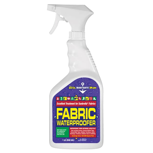 MaryKate MK6332 Extremely Flammable Water Based Fabric Waterproofer, 1 qt Bottle, Liquid Form, Clear, 0.696