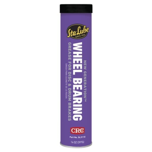 Sta-Lube SL3110 New Generation Non-Flammable Wheel Bearing Grease, 14 oz Cartridge, Faint/Mild Petroleum Odor/Scent, Amber, Semi-Solid to Solid Grease Form redirect to product page