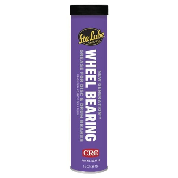 Sta-Lube SL3110 New Generation Non-Flammable Wheel Bearing Grease, 14 oz Cartridge, Faint/Mild Petroleum Odor/Scent, Amber, Semi-Solid to Solid Grease Form