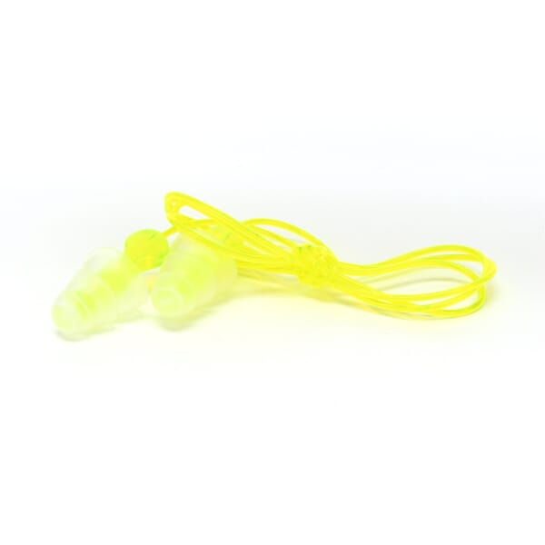 3M 7000127187 Corded Earplugs, 26 dB Noise Reduction, Flanged Shape, ANSI S3.19-1974, Reusable, Corded Design