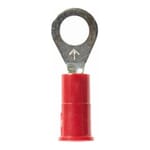 Highland 7000133680 Insulated Terminal, 22 to 18 AWG Conductor, 0.93 in L, Butted Seam Barrel, Vinyl, Red