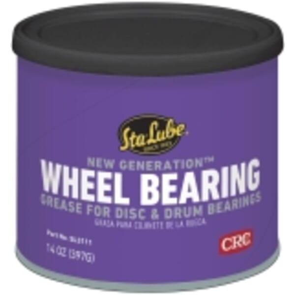 Sta-Lube SL3111 New Generation Non-Flammable Wheel Bearing Grease, 14 oz Can, Faint/Mild Petroleum Odor/Scent, Amber, Semi-Solid to Solid Grease Form redirect to product page