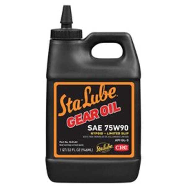 Sta-Lube SL2462 API/GL-5 Plus New Generation Heavy Duty Limited Slip Non-Flammable Gear Oil, 32 oz Bottle, Mild Petroleum Odor/Scent, Liquid Form, SAE 75W90 Grade, Dark Amber