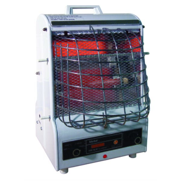 TPI 198TMC 1-Phase Radiant/Fan Forced Standard Portable Electric Heater, 5120 Btu/hr Capacity, 120 VAC, 1.5/0.9/0.6 kW