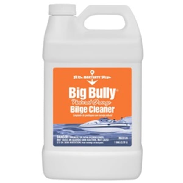 MaryKate MK23128 Big Bully Non-Flammable Water Based Bilge Cleaner, 1 gal Bottle, Citrus Odor/Scent, Milky White, Liquid Form