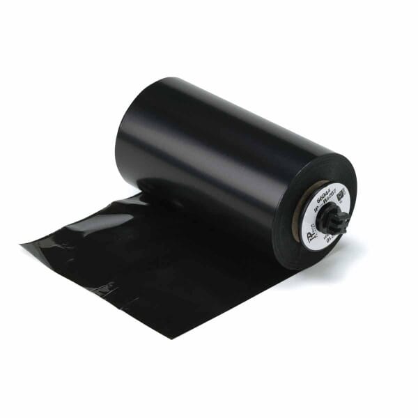Brady IP-R4307 R4300 1-Color Heavy Duty Printer Ribbon, 984 ft L x 4.33 in W, Resin/Wax, Black
