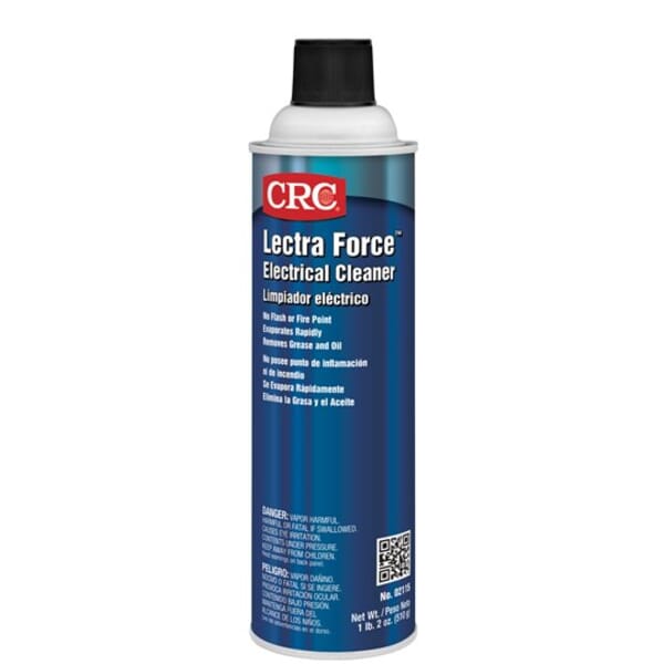 CRC 02115 Lectra Force Multi-Purpose Non-Flammable Electrical Cleaner, 20 oz Aerosol Can, Liquid Form, Clear