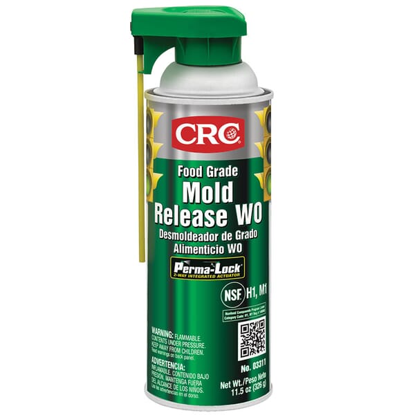 CRC 03311 Non-Drying Oily Non-Flammable Mold Release, 16 oz Aerosol Can, Liquid Form, Clear