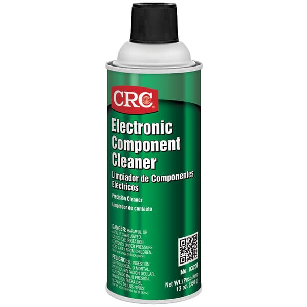 CRC 03200 Heavy Duty Non-Flammable Precision Electronic Component Cleaner, 16 oz Aerosol Can, Faint Ethereal Odor/Scent, Clear Colorless, Liquid Form