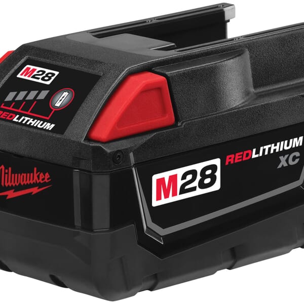 Milwaukee 48-11-2830 Rechargeable Cordless Battery Pack, 3 Ah Lithium-Ion Battery, 28 VDC Charge, For Use With M28 and V28 Cordless Power Tool
