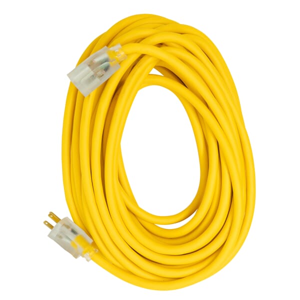 Southwire Polar/Solar 1688SW0002 Type SJEOW Extension Cord, 125 V AC, (3) 12 AWG Copper Conductor, 50 ft L