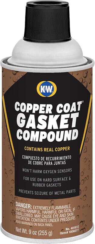 CRC K&W 401612 Copper-Coat High Temperature Gasket Compound, 9 oz Aerosol Can