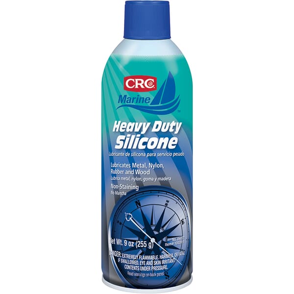 CRC 06077 Dry Film Extremely Flammable Marine Silicone Lubricant, 12 oz Aerosol Can, Liquid Form, Clear/White, -40 to 400 deg F
