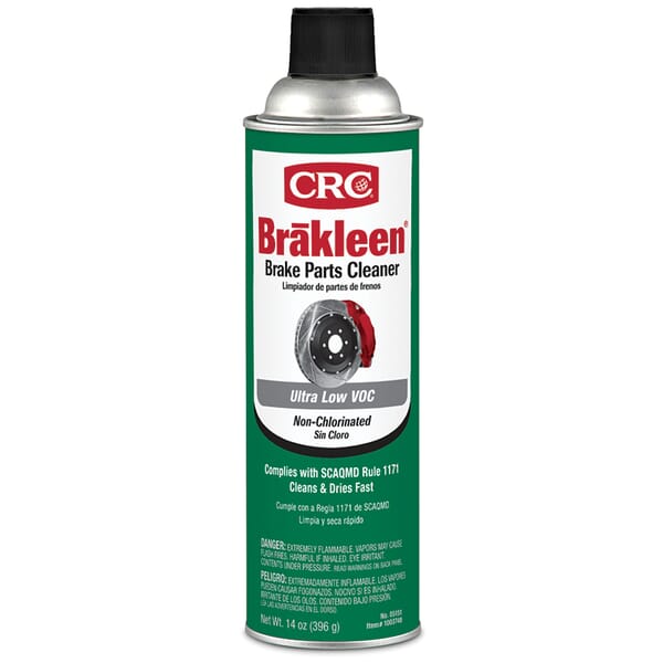 CRC 05151 Brakleen Extremely Flammable Non-Chlorinated Brake Parts Cleaner, 20 oz Aerosol Can, Liquid, Clear Colorless, Sweet