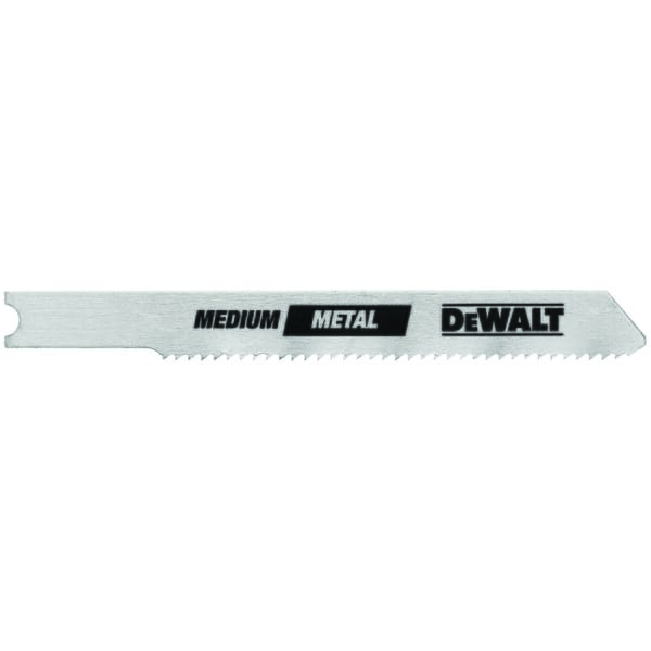 DeWALT DW3728-5 High Performance Industrial Grade Jig Saw Blade, 3 in L x 0.3 in W, 36 TPI, Carbide/Cobalt Steel Cutting Edge, Cobalt Steel/High Carbon Steel Body