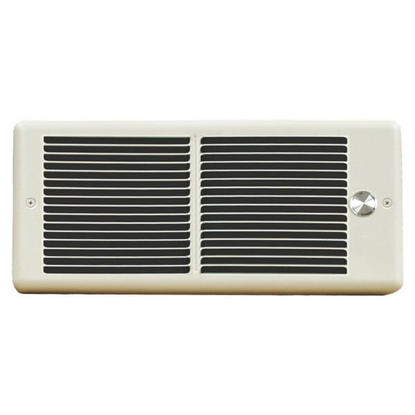 TPI E4875TRPW 4800 1-Phase Fan Forced Register Style Standard Wall Heater With In-Built Single Pole Thermostat and Wall Box, 2560 Btu/hr Capacity, 120 VAC, 0.75 kW Power Rating
