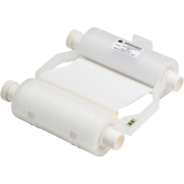 Brady B30-R10000-WT B30 R10000 1-Color Heavy Duty Printer Ribbon, 200 ft L x 4.33 in W, Resin, White