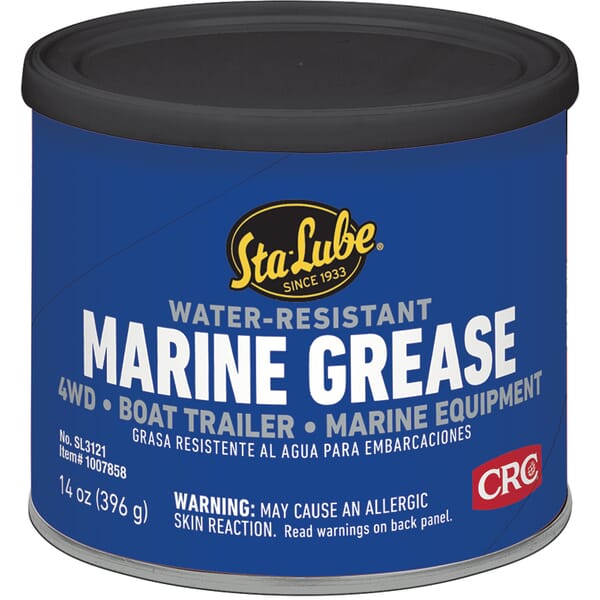 Sta-Lube SL3121 Non-Flammable Bearing Grease, 14 oz Can, Semi-Solid to Solid Grease Form, Blue, 0 to 325 deg F