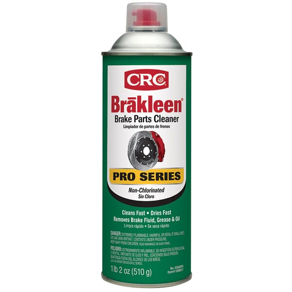 CRC Brakleen 05088PS Pro Extremely Flammable Non-Chlorinated Brake Parts Cleaner, 24 oz Aerosol, Pleasant Odor/Scent, Colorless, Liquid