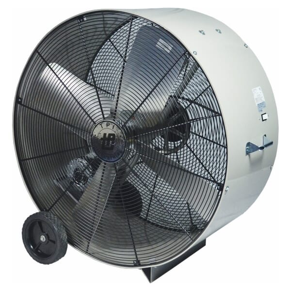 TPI PB36B3 3-Phase Belt Drive Standard Portable Blower, 240/480 VAC, 1/2 hp, 14500 cfm Flow Rate, 36 in Propeller, Aluminum Propeller, Domestic