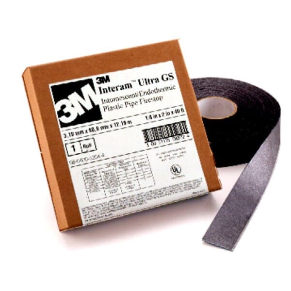 3M 7000006380 Fire Barrier Wrap Strip, 40 ft L x 2 in W, 3 hr Fire Rating, ASTM E 814