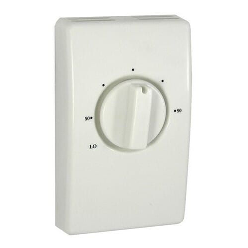 TPI D2022H10BA 2000 Line Voltage Thermostat With Leads, 2-Pole Heat Only Thermostat, 50 to 90 deg F Control