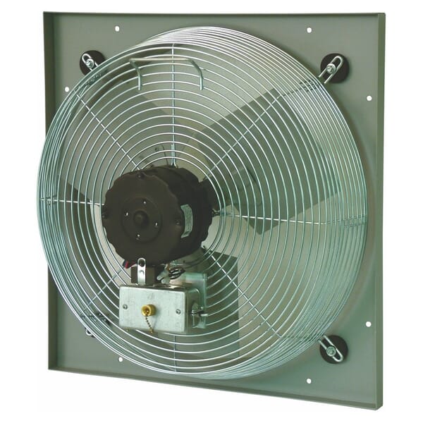 TPI CE12DV 1-Phase Direct Drive Standard Venturi Mounted Exhaust Fan, 12 in Dia Blade, 120 VAC, 560/710/825 cfm Flow Rate, 3 Speeds, 14-1/2 in W, Domestic
