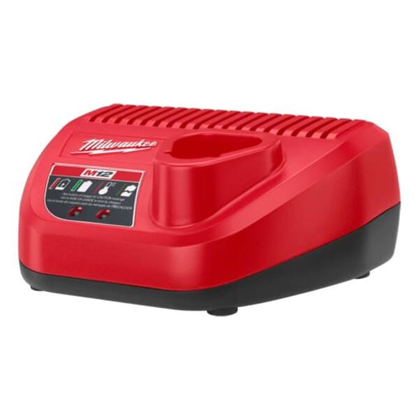 Milwaukee 48-59-2401 Battery Charger, For Use With M12 Battery, Lithium-Ion Battery, 1 hr Charging, 1 Battery
