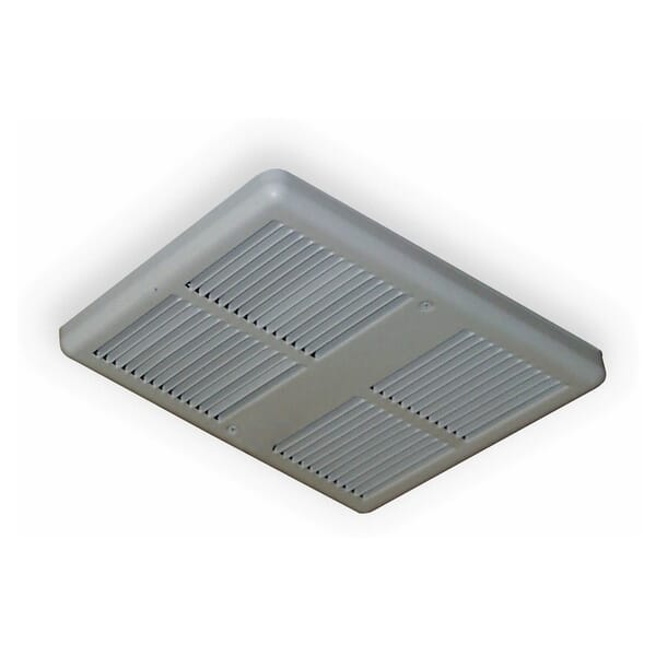 TPI E3035DWBW 3000 1-Phase Fan Forced Standard Ceiling Heater With Back Can and Power Disconnect, 5120 Btu/hr Capacity, 120 VAC, 0.75/1.5 kW Power Rating