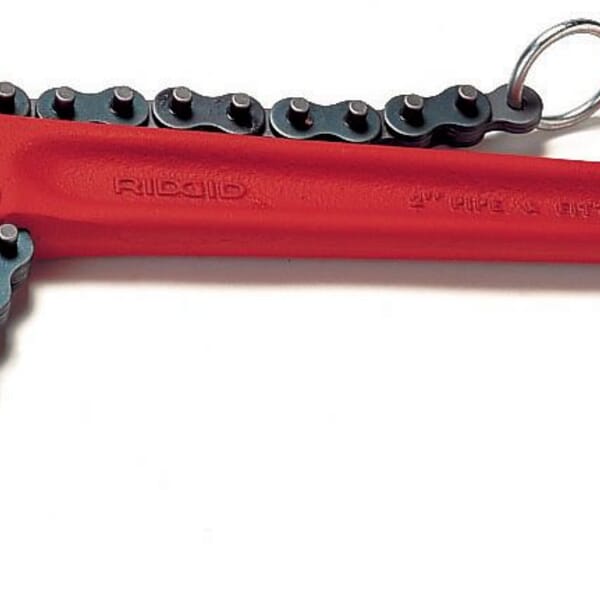 RIDGID 31330 Heavy Duty Chain Wrench, 4-1/2 to 7-1/2 in Pipe, 36 in OAL, Alloy Steel Double End Jaw, Alloy Steel Handle