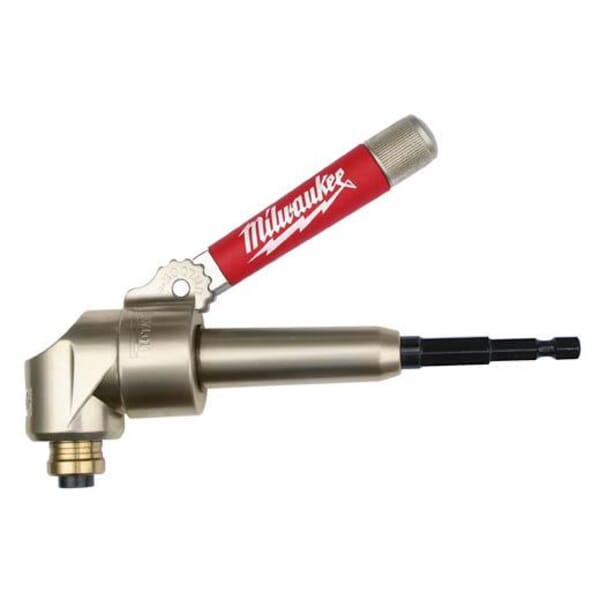 Milwaukee 49-22-8510 Compact Heavy Duty Right Angle Attachment Kit, For Use With Right Angle Grinder, 90 deg Offset, 1/4 in Dia Shank, 235 in-lb Torque