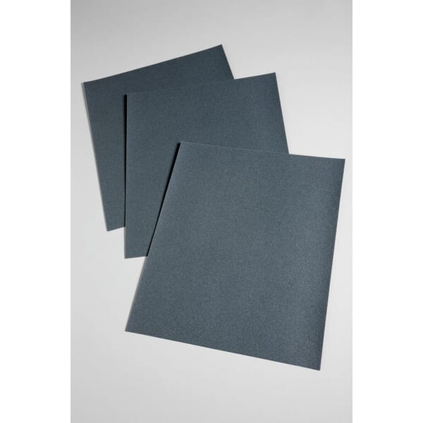 3M 7000118316 431Q Paper Sheet, 11 in L x 9 in W, 180 Grit, Very Fine Grade, Silicon Carbide Abrasive, Paper Backing