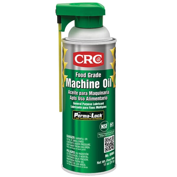 CRC 03081 Non-Drying Non-Flammable Non-Silicone Oily Thin Machine Oil/Lubricant With Perma-Lock, 16 oz Aerosol Can, Odorless, Liquid, Clear/Colorless
