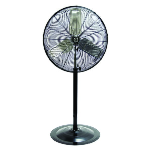 TPI CACU30POHD 1-Phase Heavy Duty Oscillating Fan, 30 in Blade, 5000 cfm High, 4600 cfm Medium, 4200 cfm Low Flow Rate, 120 VAC, 3.6/3.02/2.94 A, Import