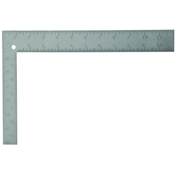 Stanley 45-912 Carpenters Square, 12 x 1-1/2 in, 1/16 in Face/Back Graduation, 8 x 1 in Tongue, Steel