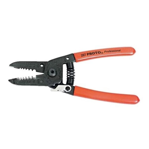 Proto J297 Manual Wire Stripper Plier, 20 to 10 AWG Solid/Stranded Cable, 6-1/16 in OAL