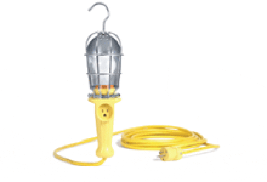 Woodhead Super-Safeway 106USB163 130102 Industrial Duty Hand Lamp, 100 W, A21 Incandescent Lamp, 240 VAC, 1000 Lumens
