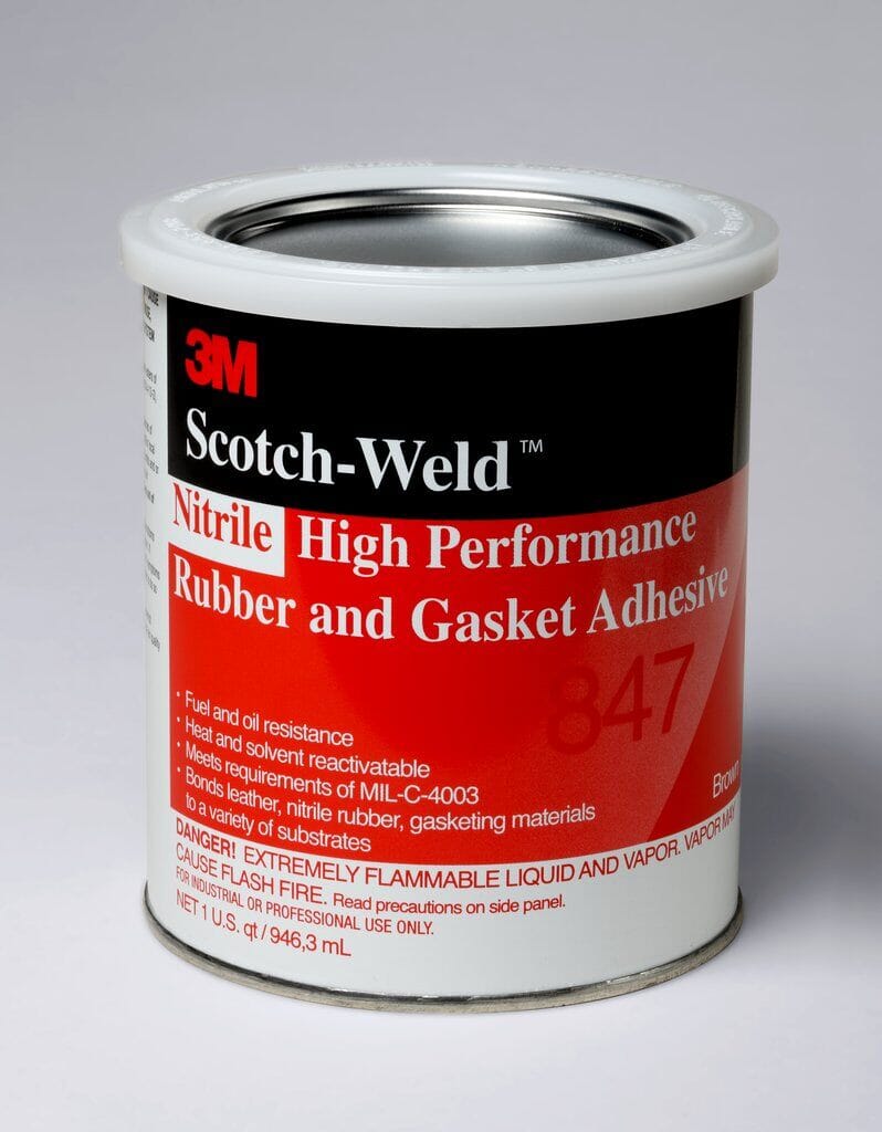 3M 7000042735 High Performance Rubber and Gasket Adhesive, 1 qt Container Can Container