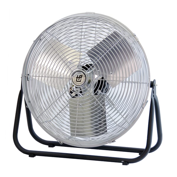 TPI F24TEHV 1-Phase High Velocity Standard Workstation Fan, 24 in Blade, 3400/3600/3800 cfm Flow Rate, 120 VAC, 2.7 A